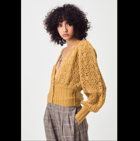 FL&L Francois V Neck Pointelle Sweater - Picture 5 of 9